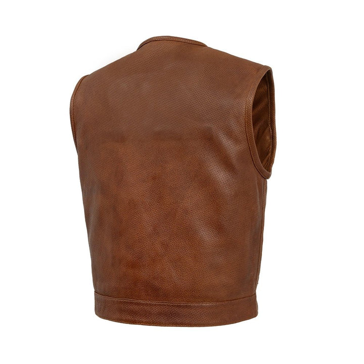 Lowside Perforated Leather Vest by First Mfg