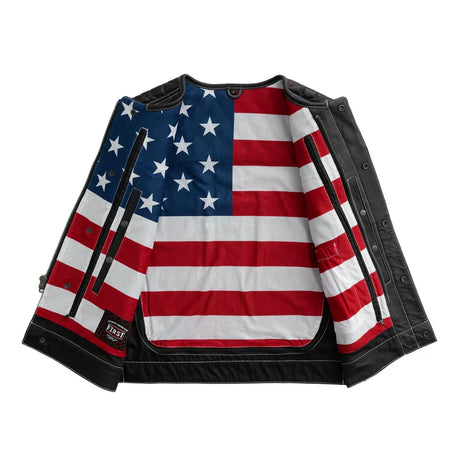 Captain (Perforated) Red White and Blue Vest