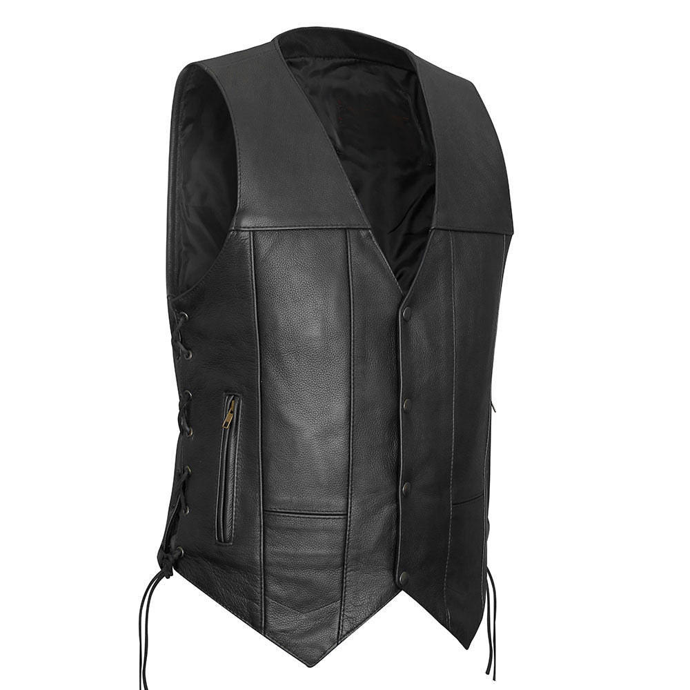 10 Pocket V Neck Vest – Leather Universe