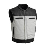 Lowrider Perforated Two Tone Leather Vest