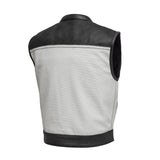 Lowrider Perforated Two Tone Leather Vest