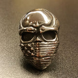 Skull with Flag Bandana - Stainless Steel Ring