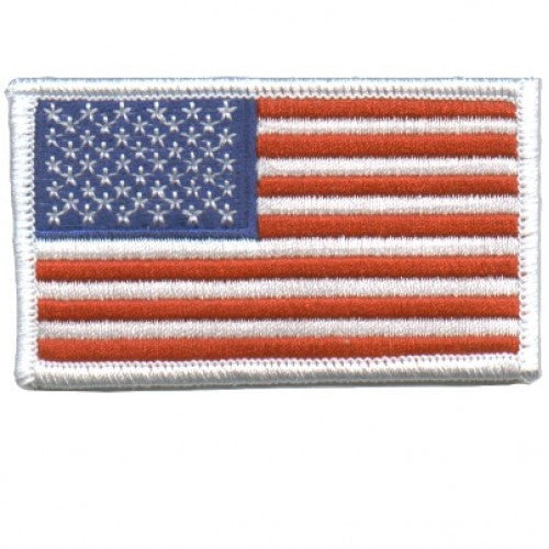 PATCH - USA Flag - White Border 3 X 2