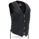 Made in the USA - Hot Leathers VSL5001 Ladies Braided Leather Motorcycle Vest