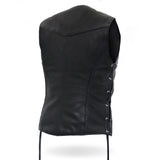 Made in the USA - Hot Leathers VSL5001 Ladies Braided Leather Motorcycle Vest