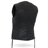 Made in the USA - Hot Leathers VSL5001 Ladies Braided Leather Motorcycle Vest