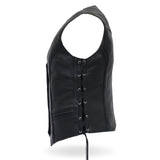 Made in the USA - Hot Leathers VSL5001 Ladies Braided Leather Motorcycle Vest