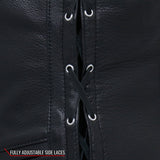 Made in the USA - Hot Leathers VSL5001 Ladies Braided Leather Motorcycle Vest