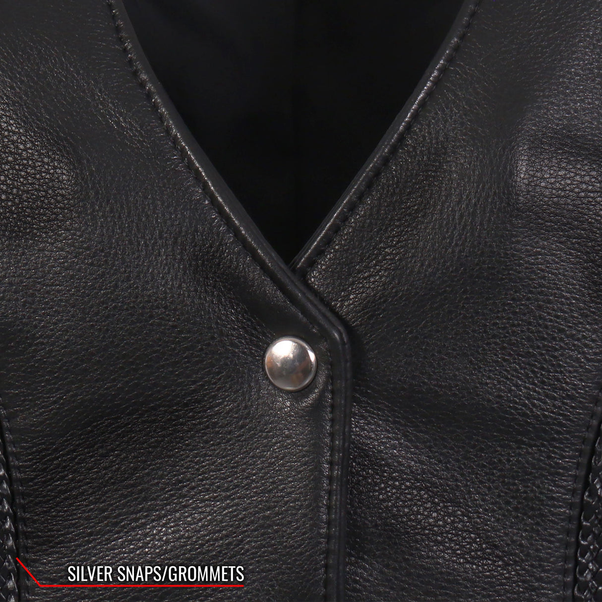 Made in the USA - Hot Leathers VSL5001 Ladies Braided Leather Motorcycle Vest