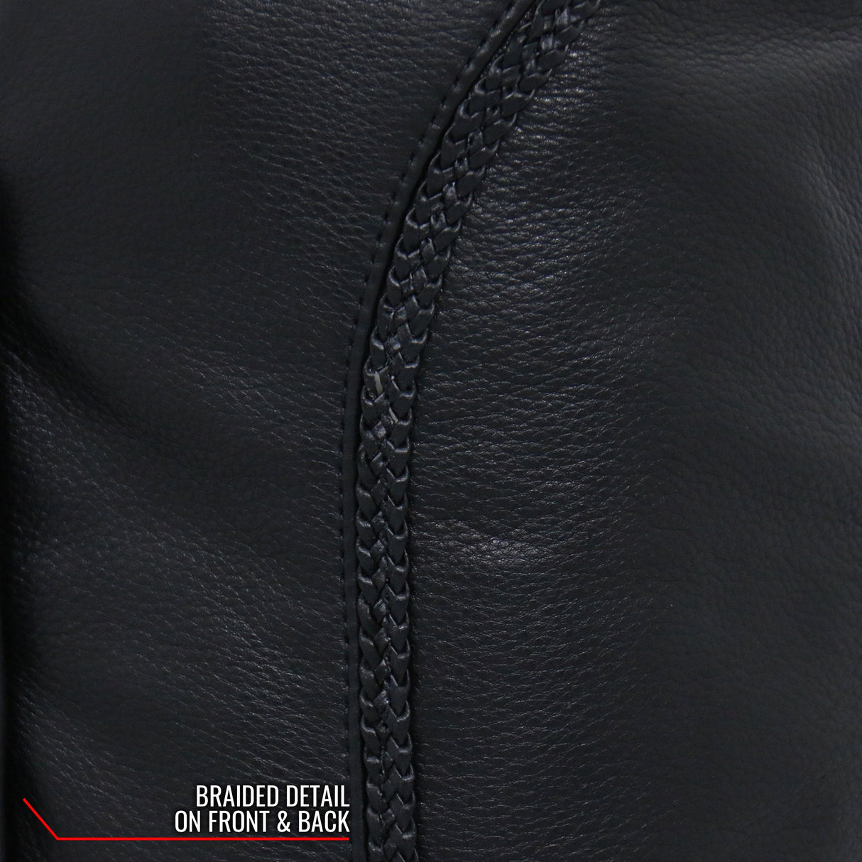 Made in the USA - Hot Leathers VSL5001 Ladies Braided Leather Motorcycle Vest