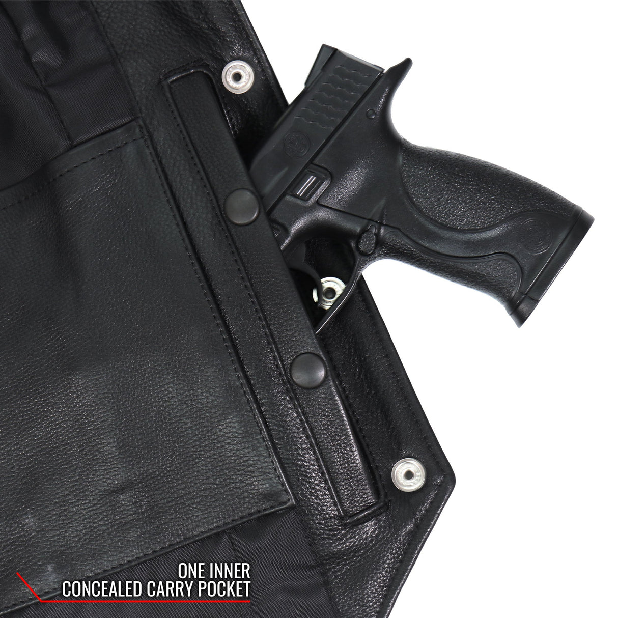 Made in the USA - Hot Leathers VSL5001 Ladies Braided Leather Motorcycle Vest