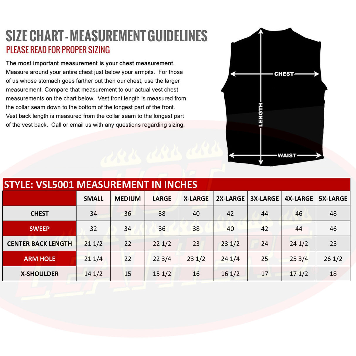 Made in the USA - Hot Leathers VSL5001 Ladies Braided Leather Motorcycle Vest
