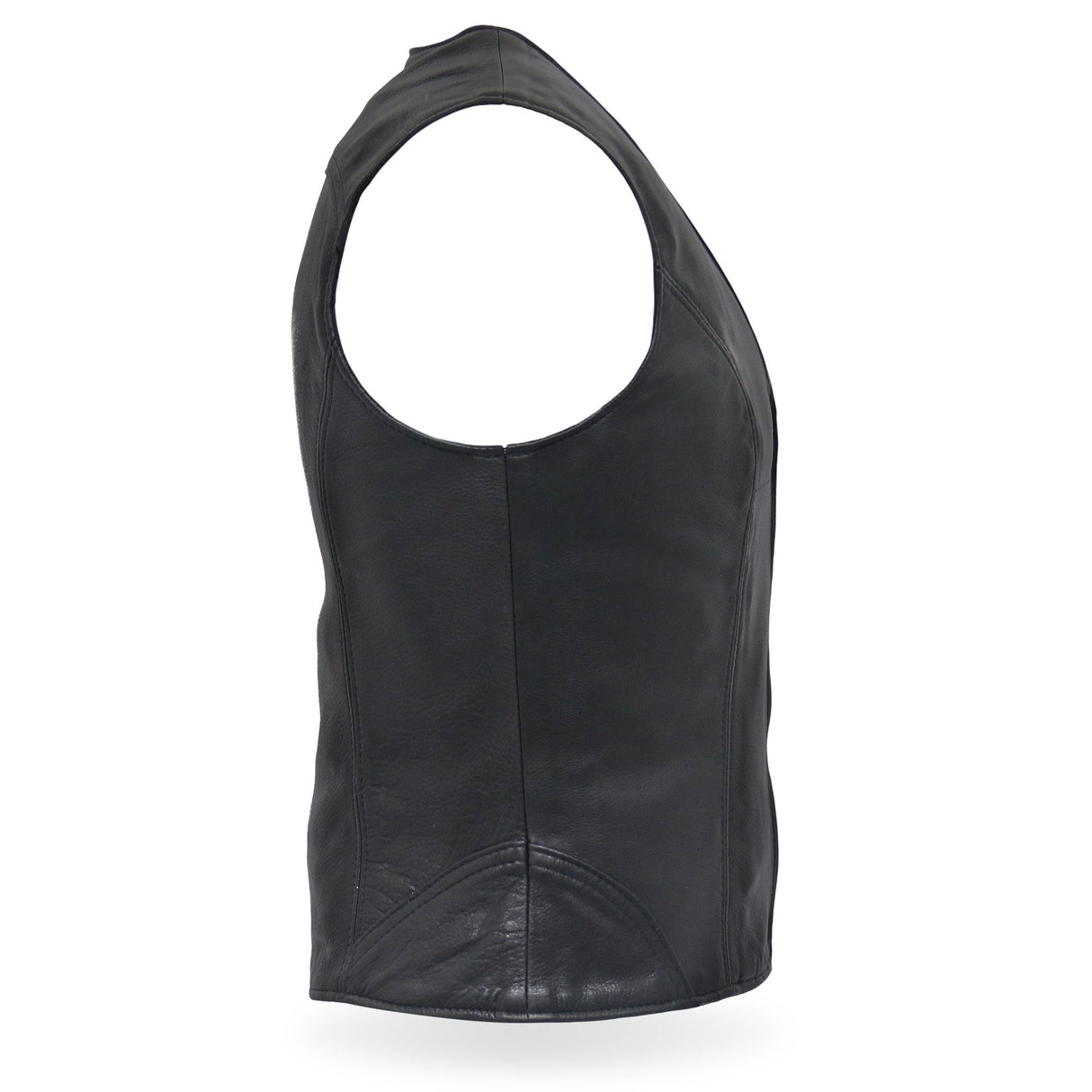 Made in the USA - Hot Leathers VSL5003 Ladies Leather Motorcycle Biker Vest with Front Zipper