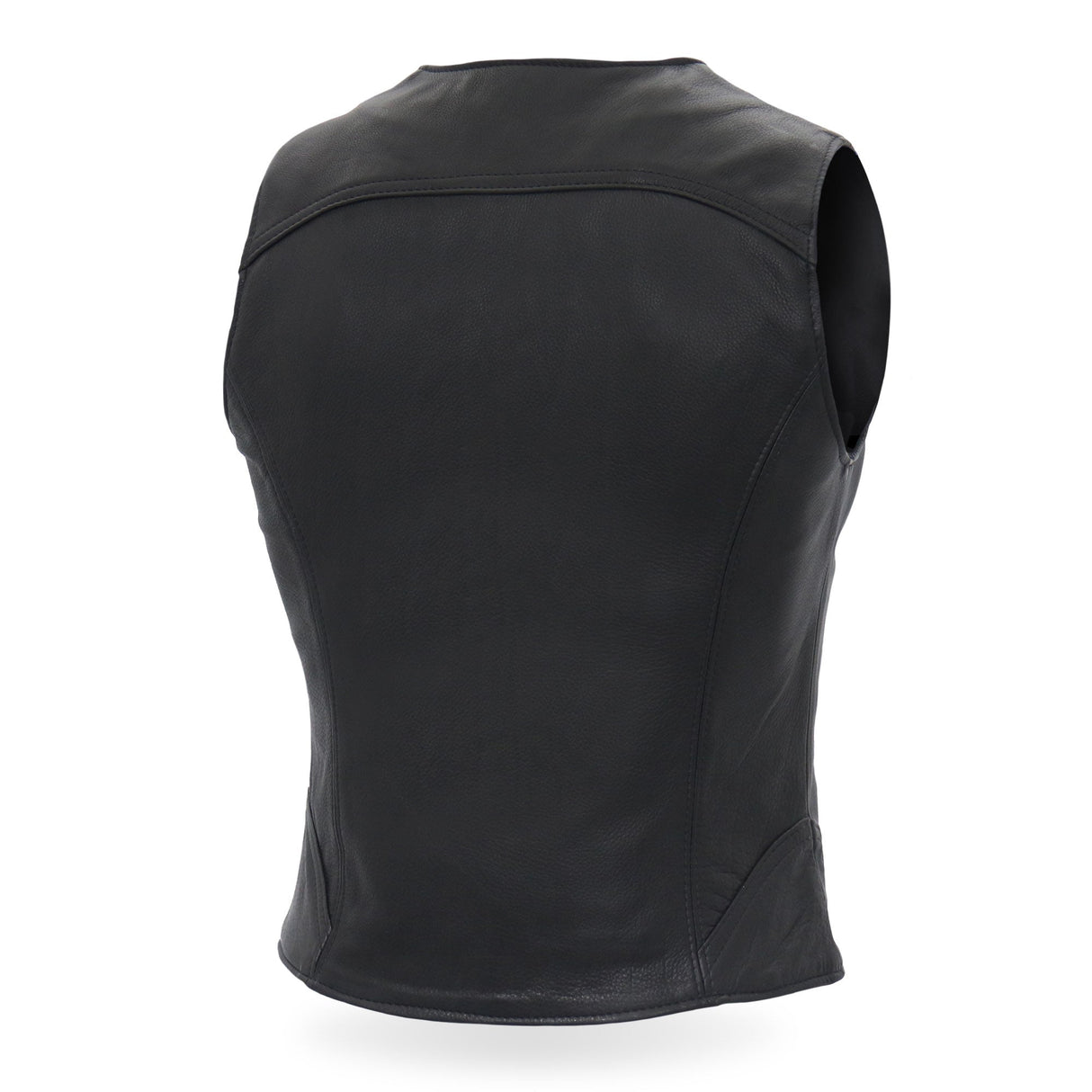 Made in the USA - Hot Leathers VSL5003 Ladies Leather Motorcycle Biker Vest with Front Zipper