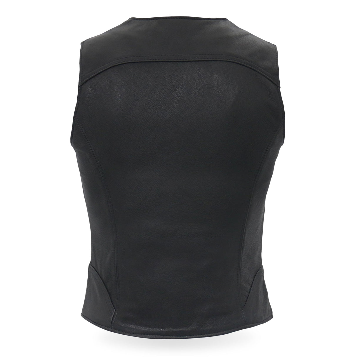 Made in the USA - Hot Leathers VSL5003 Ladies Leather Motorcycle Biker Vest with Front Zipper