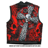 Club Style Vest with Celtic Cross Liner - VSM1051