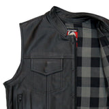 Club Style Vest with Gray Flannel Liner - VSM1059