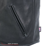 Made in the USA - Hot Leathers VSM5001 Men's Premium Steerhide Motorcycle Vest