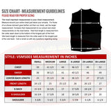 Made in USA - Hot Leathers VSM5003 Men's Extra Long Back Premium Steerhide Vest