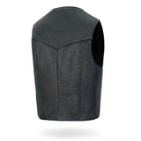 Made in USA - Hot Leathers VSM5006 Men's Classic Premium Biker motorcycle Leather Vest