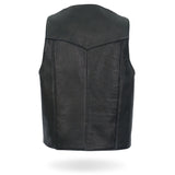 Made in USA - Hot Leathers VSM5006 Men's Classic Premium Biker motorcycle Leather Vest