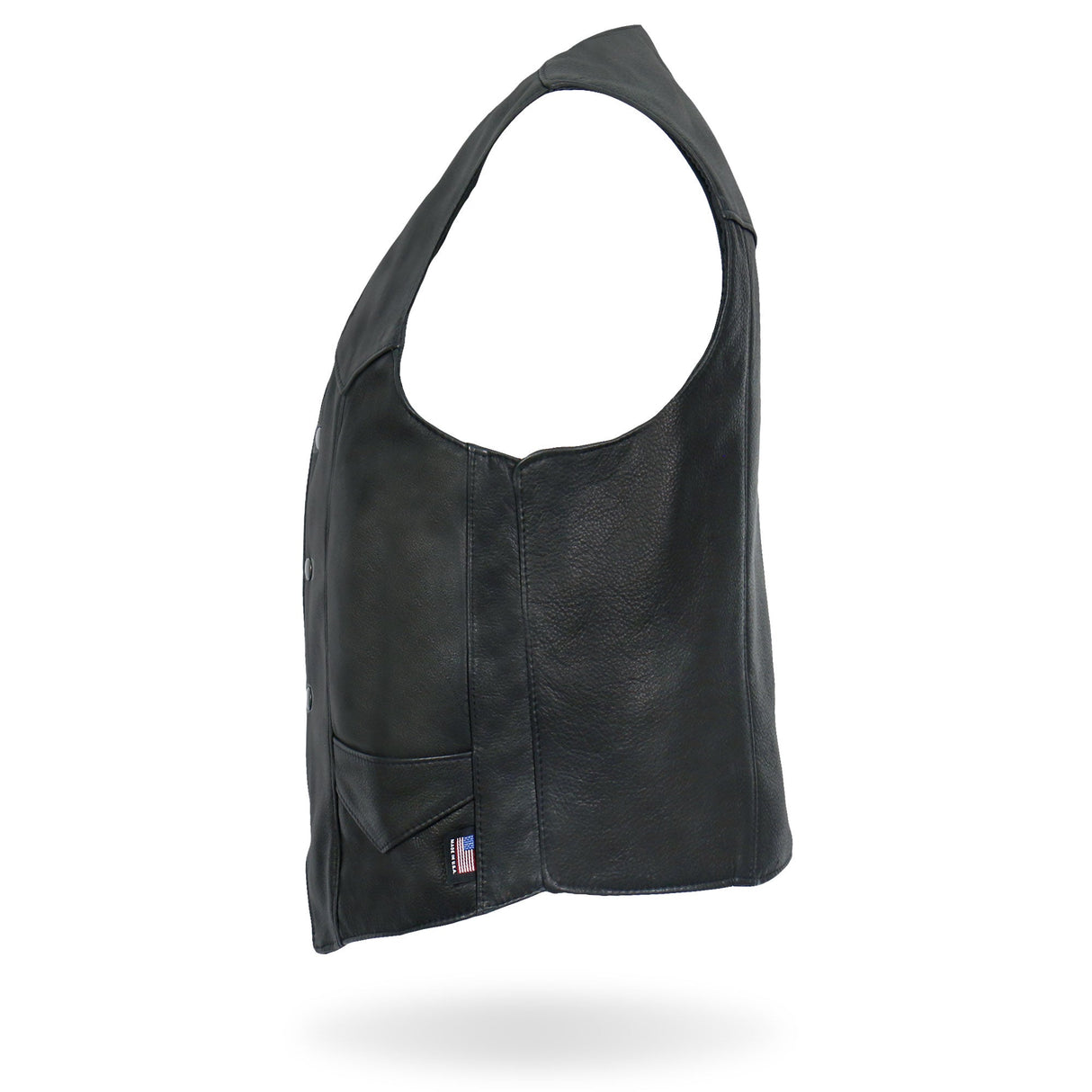 Made in USA - Hot Leathers VSM5006 Men's Classic Premium Biker motorcycle Leather Vest