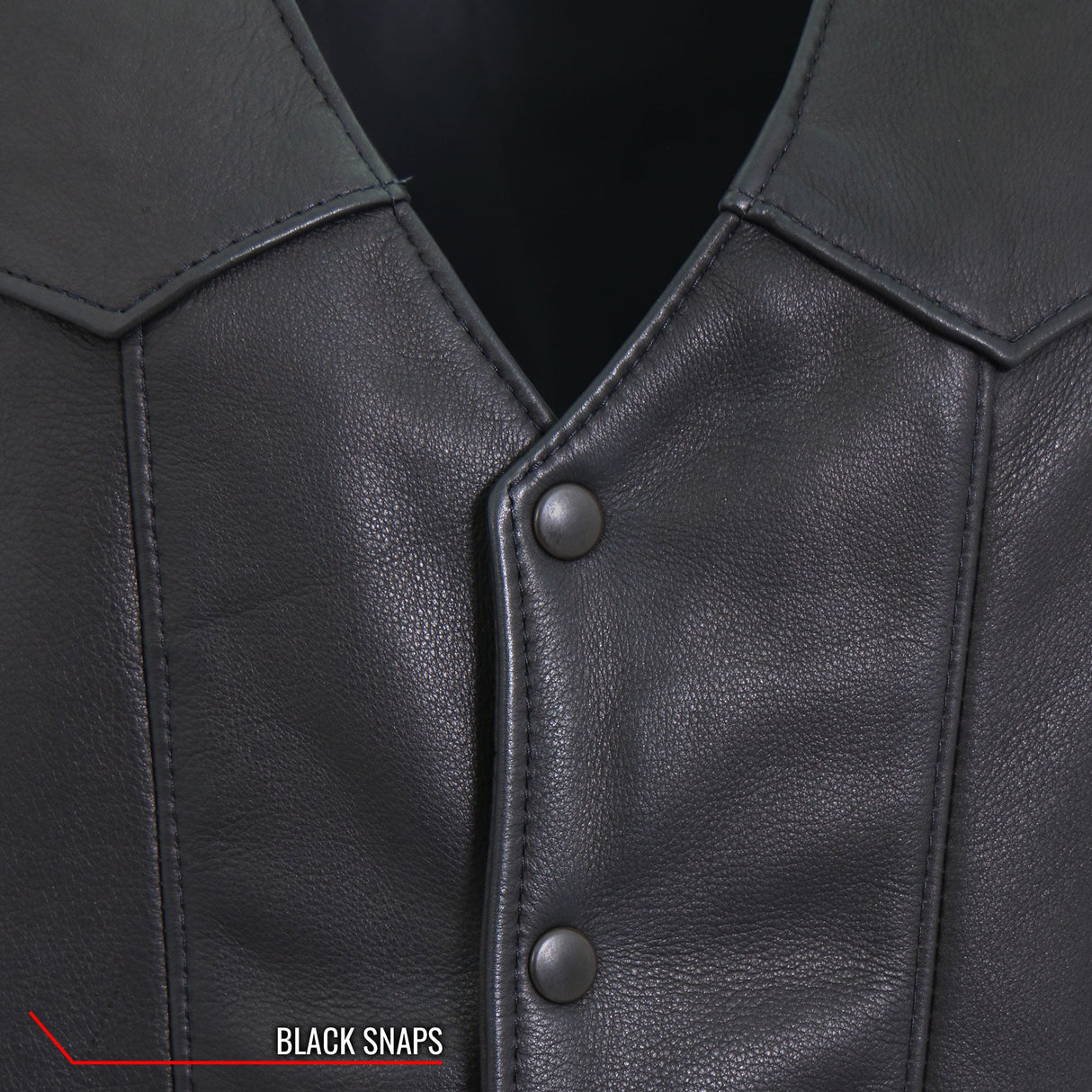 Made in USA - Hot Leathers VSM5006 Men's Classic Premium Biker motorcycle Leather Vest