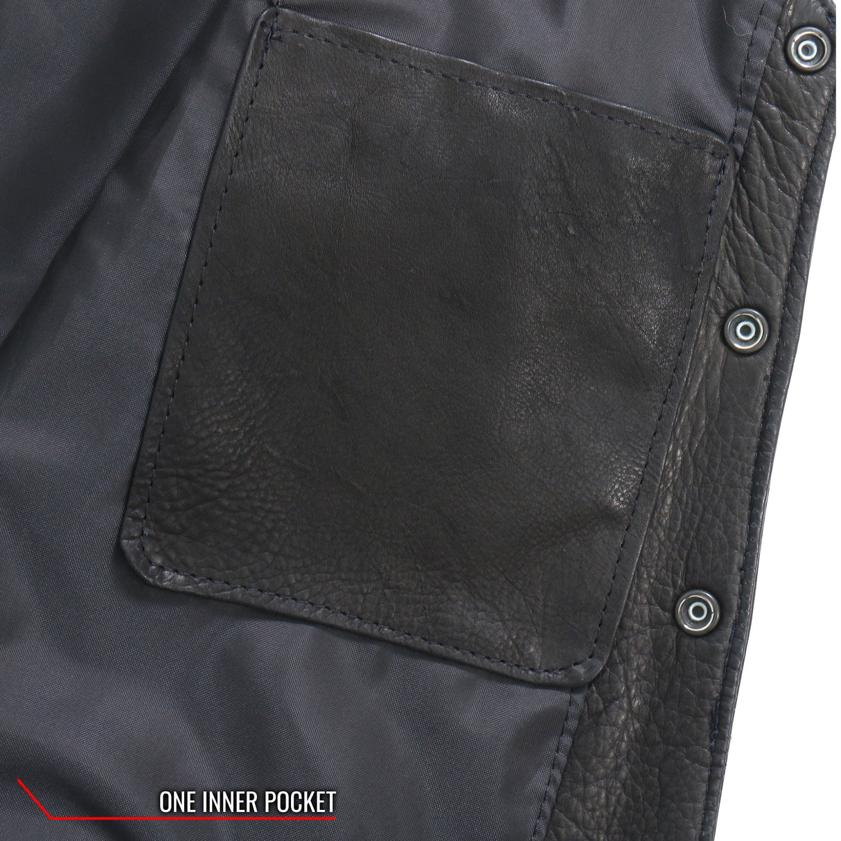 Made in USA - Hot Leathers VSM5006 Men's Classic Premium Biker motorcycle Leather Vest