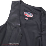 Made in USA - Hot Leathers VSM5008 Men's Side Lace Premium Leather Motorcycle Biker Vest