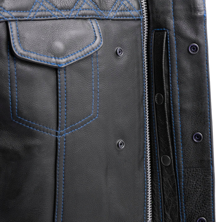 Downside Leather Motorcycle Vest