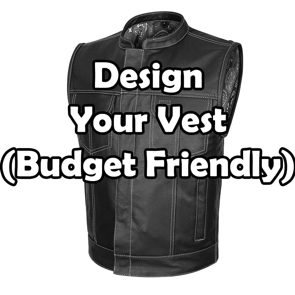 Economy Leather Custom Vest