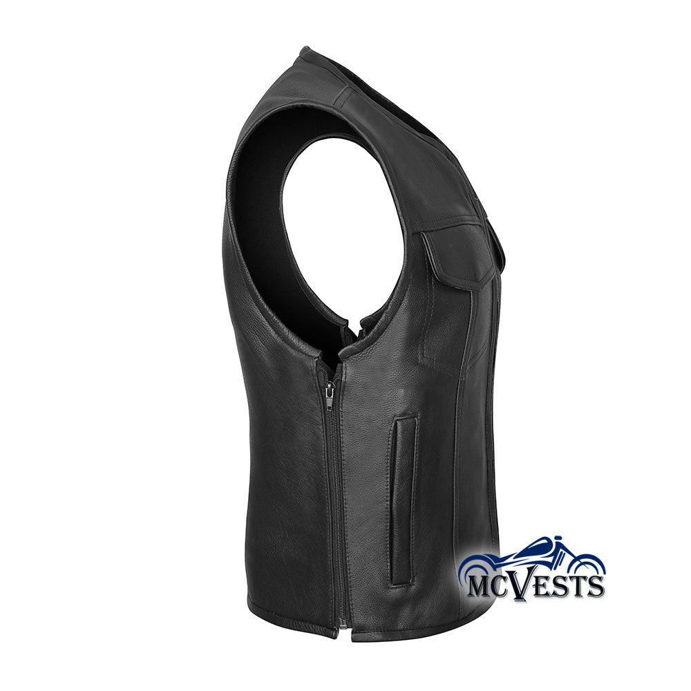 CLUB547 Zipper Sides and Zipper Front Vest – Leather Universe