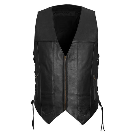 Zipper Front 10 Pocket V Neck Vest