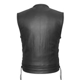 Side Laced Club Style Motorcycle Vest