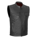 Club Style Vest with Side Release Zippers