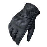 Perforated Gloves with Rubber Knuckles