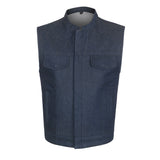 Dark Blue Raw Denim Motorcycle Club Vest