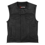 Perforated Leather Club Vest