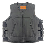 Leather Swat Style Vest by DSM- Size 4X (48)