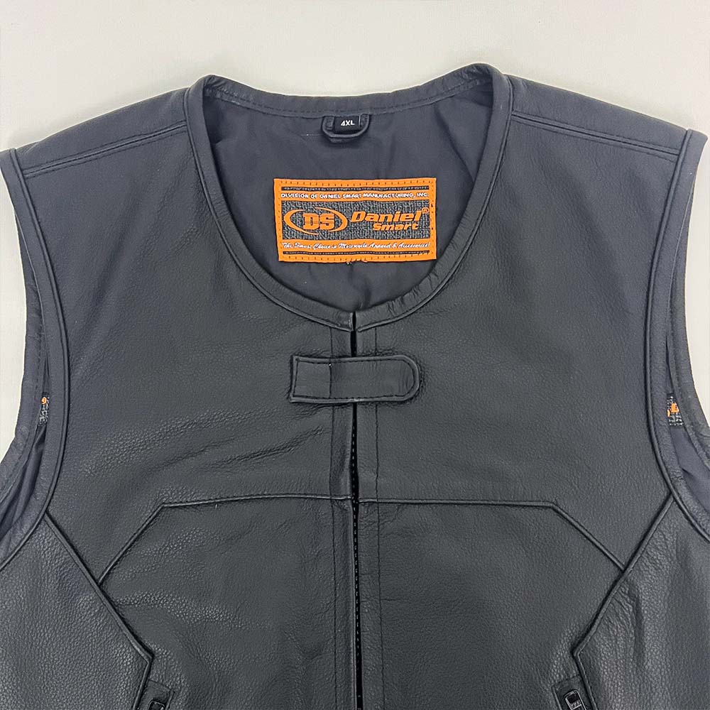 Leather Swat Style Vest by DSM- Size 4X (48)