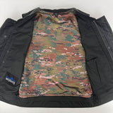 Premium Plush Leather Vest with Camo Liner - Size Medium (44)