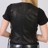 Made in the USA - Hot Leathers VSL5001 Ladies Braided Leather Motorcycle Vest