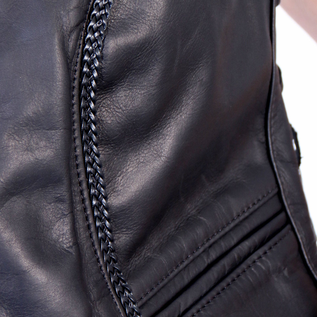 Made in the USA - Hot Leathers VSL5001 Ladies Braided Leather Motorcycle Vest