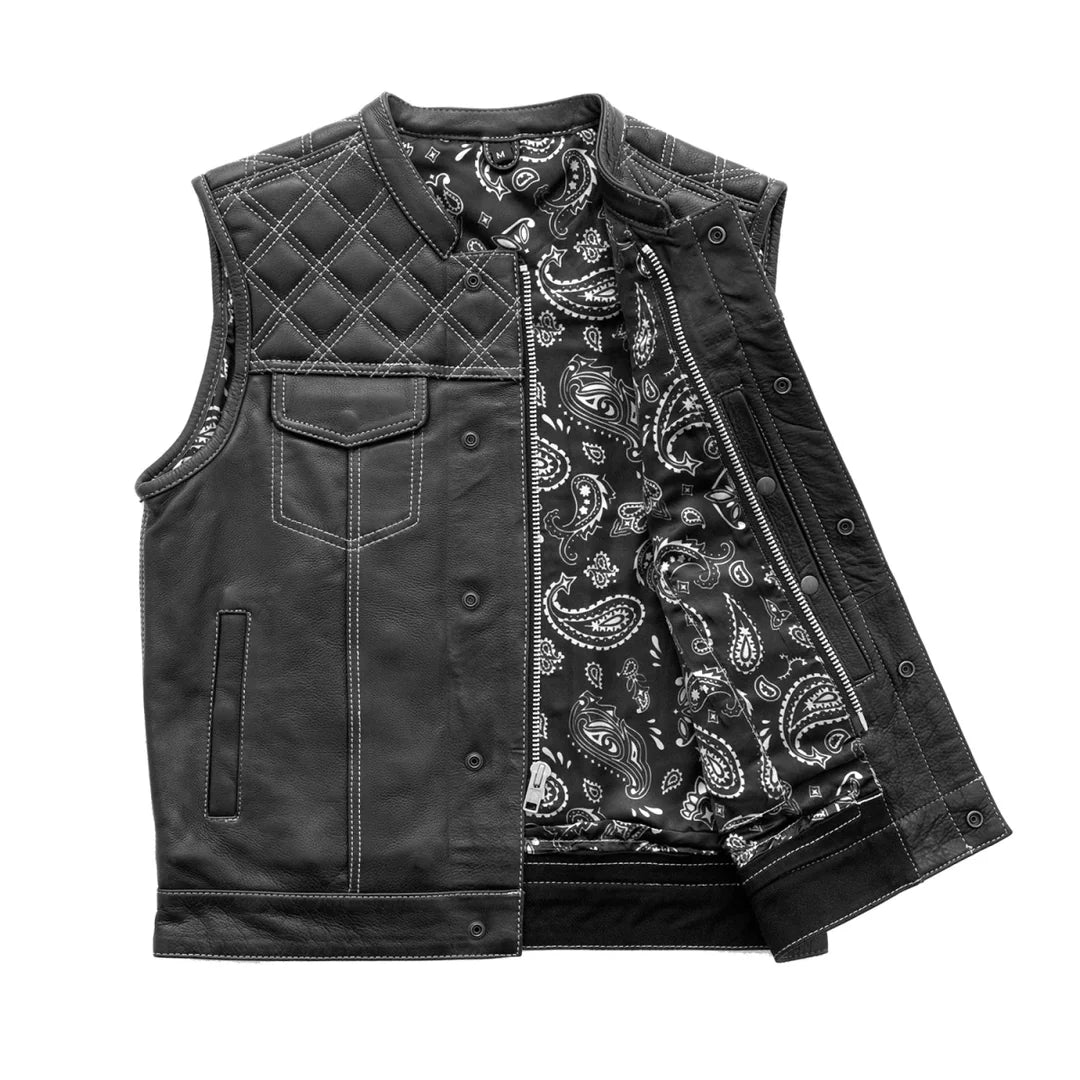 Downside Leather Motorcycle Vest