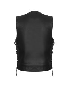 Traditional V-Neck Vest with Side Laces and Concealed Carry Pockets