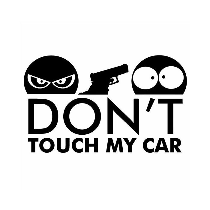 Don't Touch My Car/Bike/Truck/Cup Decal (Male)